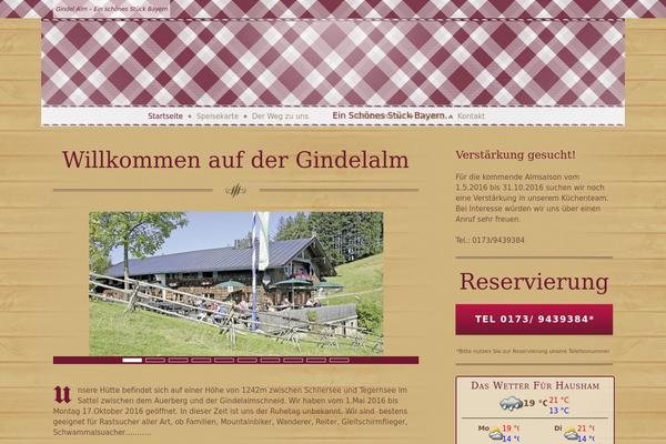 gindelalm.de site used Amadeus Child Theme