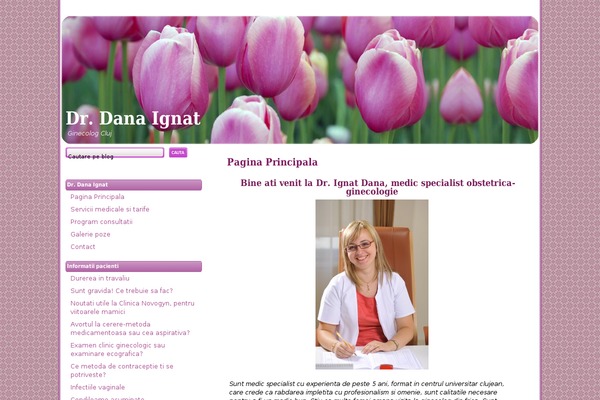 Pink Tulip theme site design template sample