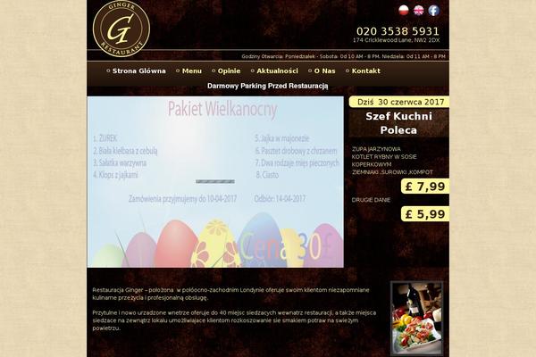 ginger theme websites examples