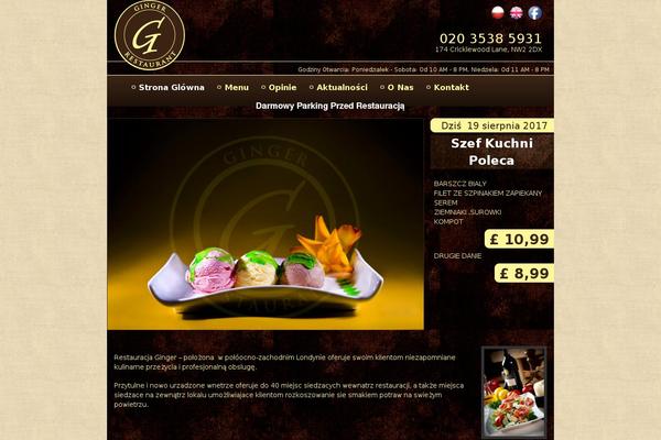 ginger-polskarestauracja.co.uk site used Ginger