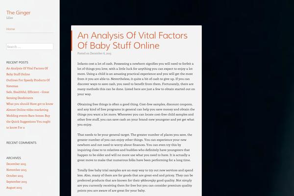 Confit theme site design template sample