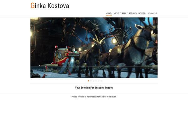 Tarali theme site design template sample