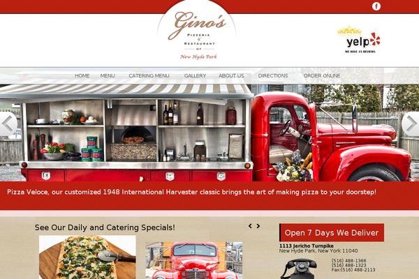ginospizzanewhydepark.com site used Html