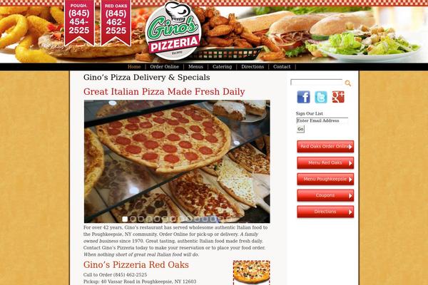 Custom theme site design template sample