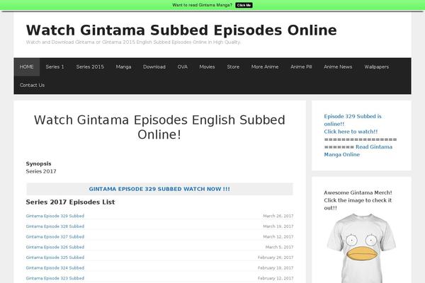 Animepress theme site design template sample