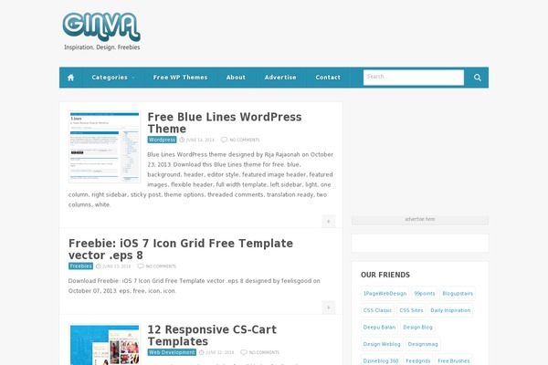 Compasso theme site design template sample