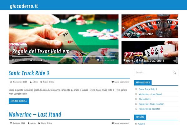 Glades theme site design template sample