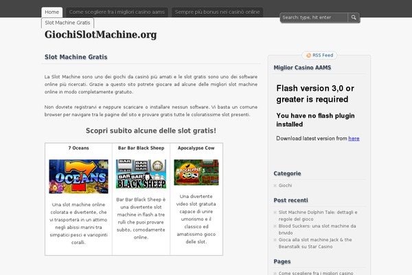 Slotmachine theme site design template sample