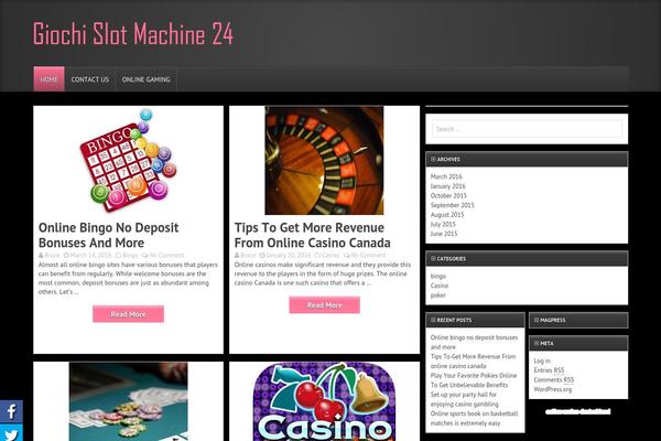giochislotmachine24.com site used Pasione