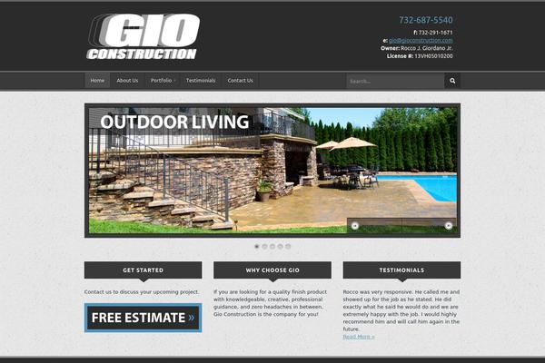 Empire theme site design template sample