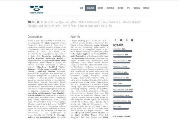 Bigbang theme site design template sample