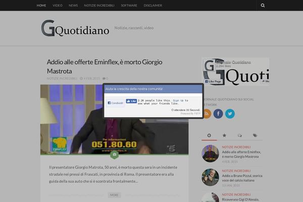 Site using Facebook Popup Like Box plugin