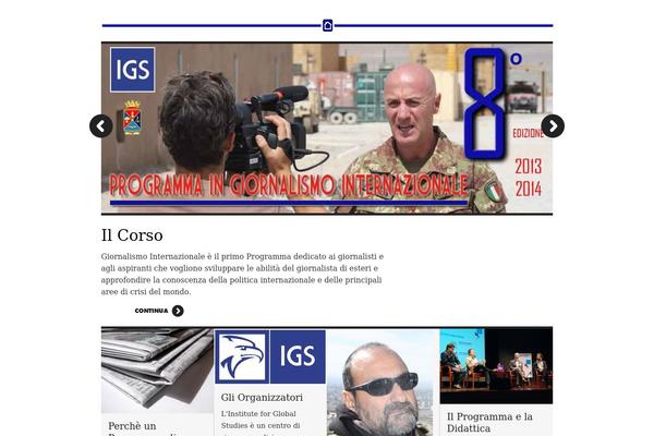 Press theme site design template sample