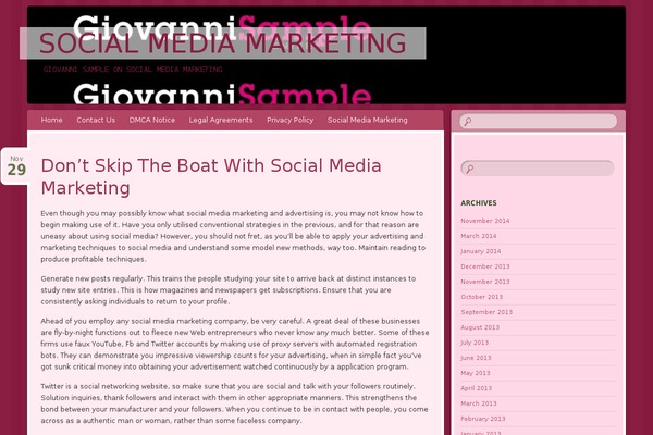 Bouquet theme site design template sample