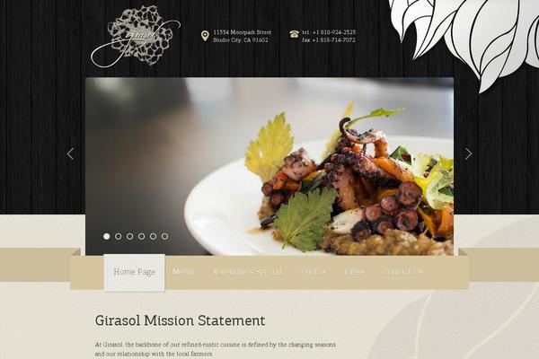 Bordeaux theme site design template sample