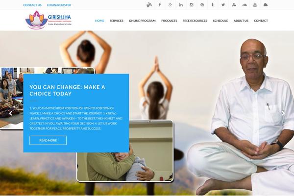 girishjha.org site used Charity-wpl