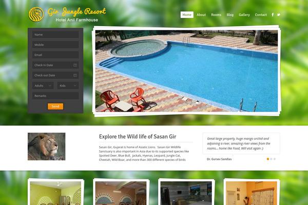 Midway theme site design template sample