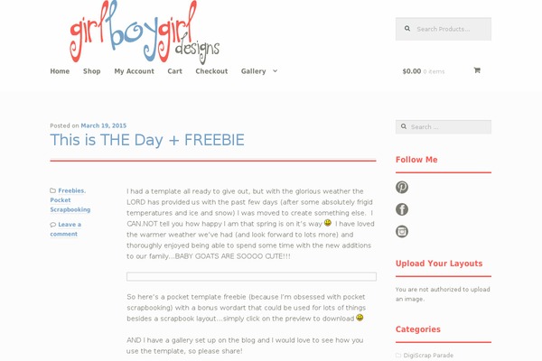Storefront theme site design template sample