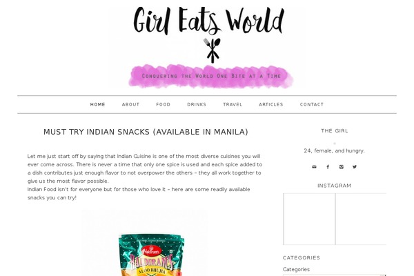 girleatsworld.org site used Foodie