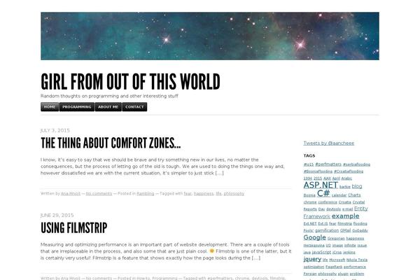 Blaskan Child theme site design template sample