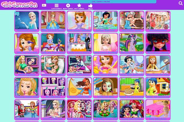 Games theme site design template sample
