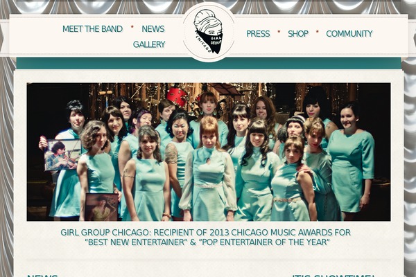 Retro theme site design template sample