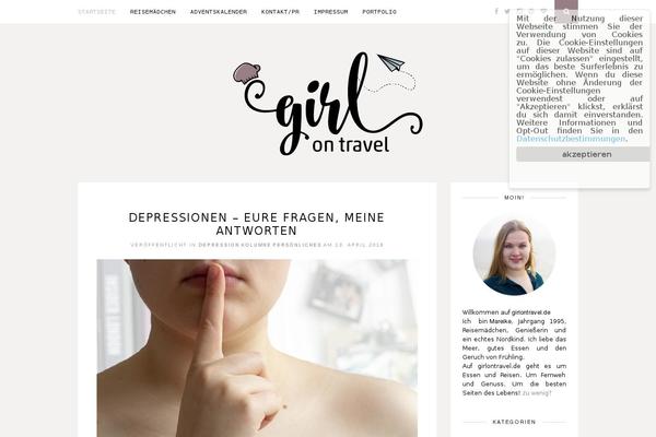 WordPress theme site design template sample