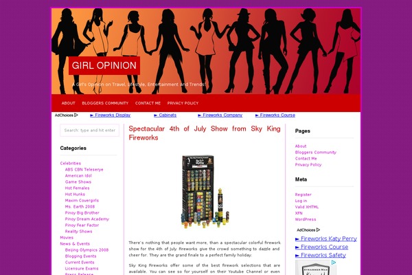 Red Light theme site design template sample