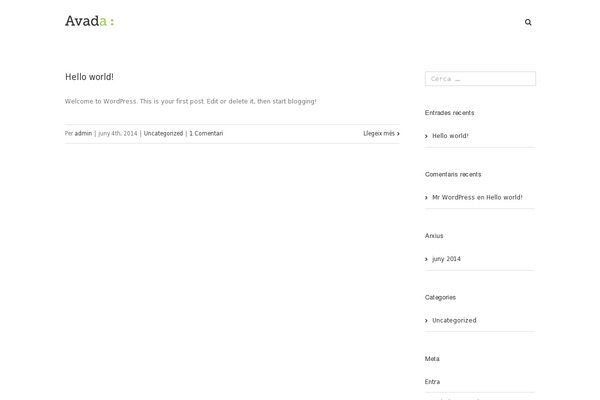 Maestro theme site design template sample