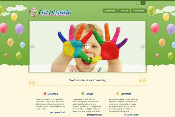 Happy Kids theme site design template sample