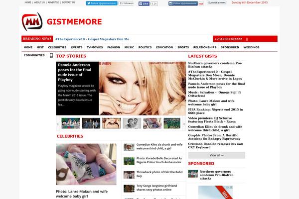 Site using Accesspress-social-pro plugin