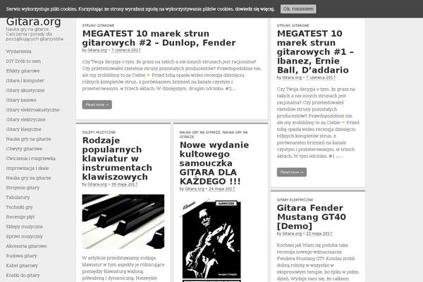 gitara.org site used Envy-blog