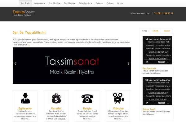Caffeine theme site design template sample