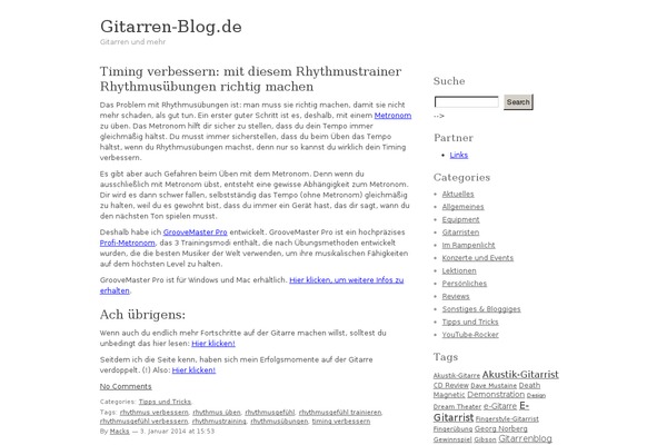 gitarren-blog.de site used Gitarren-blog-v2