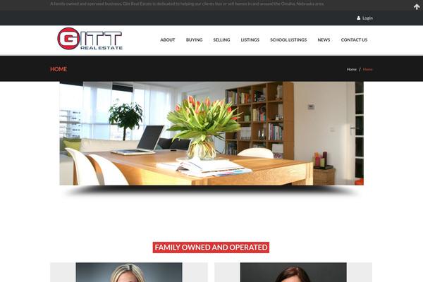 RealEstate theme site design template sample