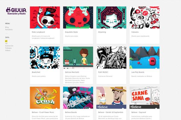 Gridlocked theme site design template sample