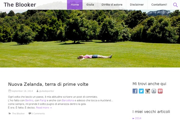 Radiate theme site design template sample