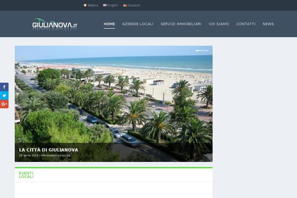 Extra-child theme site design template sample