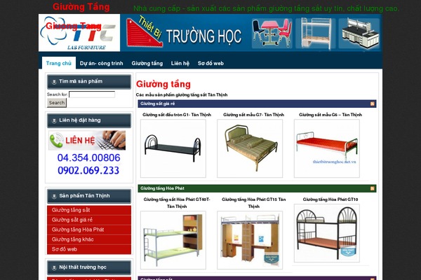giuongtang.vn site used Wp Maganews