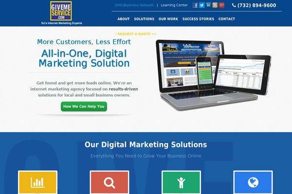 Customify theme site design template sample