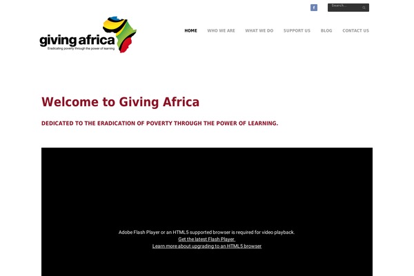 givingafrica.org site used Thunder