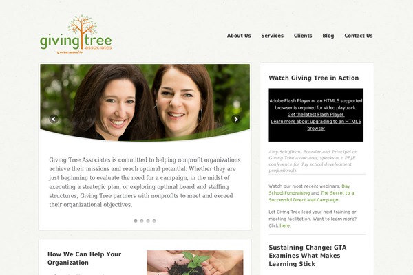 Cascadia theme site design template sample