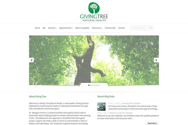 Evolution theme site design template sample