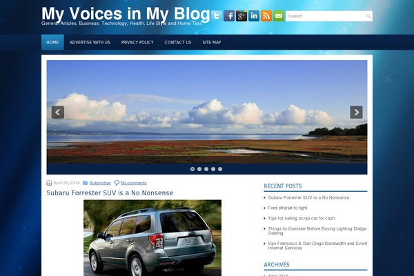 Flow theme site design template sample