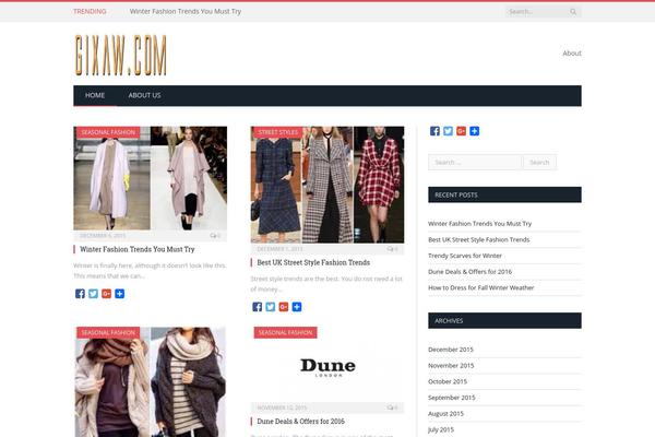 SmartMag theme site design template sample
