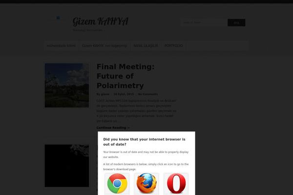 Site using Browser Rejector plugin