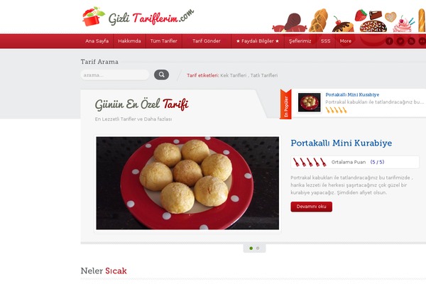 gizlitariflerim.com site used Food Recipes