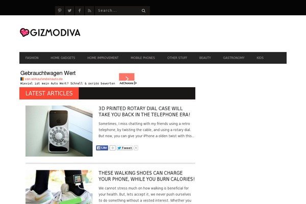 Site using Shortcodes-indep plugin