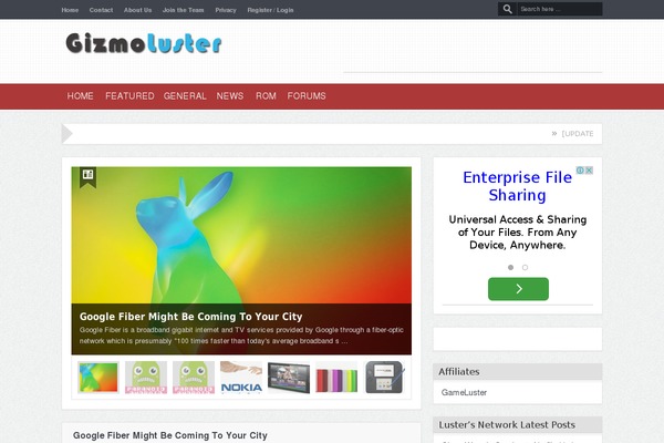 Site using Ad Squares Widget plugin