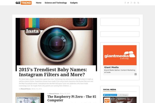 Gt theme site design template sample